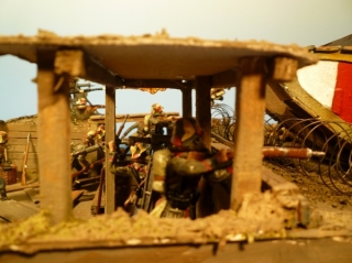 Diorama 1. Weltkrieg Schlachtfeld 1918