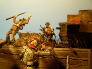 Diorama 1. Weltkrieg Schlachtfeld 1918