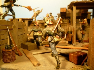 Diorama 1. Weltkrieg Schlachtfeld 1918