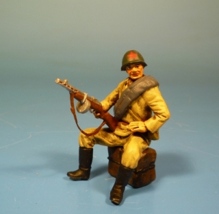 Rote Armee Soldat mit MP