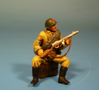 Rote Armee Soldat mit MP