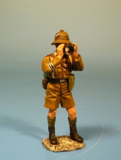 Afrikakorps Unteroffizier mit Fernglas
