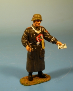 Milit�polizist / Kettenhund Papiere kontrollierend