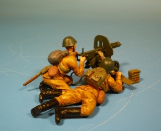 Rote Armee Maxim MG in Feuerstellung