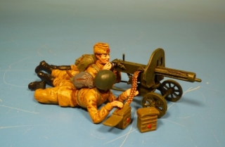 Rote Armee Maxim MG in Feuerstellung