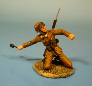 Afrikakorps Soldat Handgranate werfend