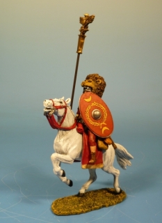 R�mischer L�wenkopf Standartentr�ger zu Pferd