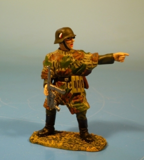 Wehrmacht Tarnfleck Feldwebel Befehl gebend
