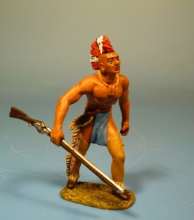Irokese mit Gewehr