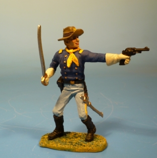 7US Kavallerie Offizier im Kampf