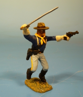 7US Kavallerie Soldat im Kampf