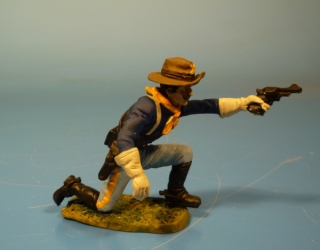 7US Kavallerie Soldat im Kampf