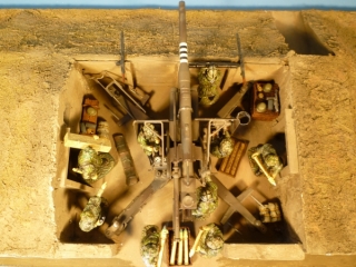 Lineol Diorama Flak Stellung 