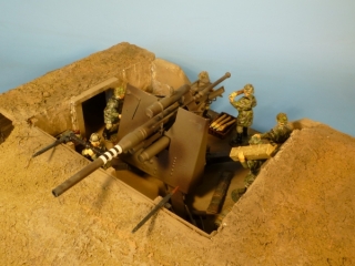 Lineol Diorama Flak Stellung 