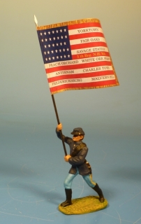 Unions Fahnentr�ger im Angriff