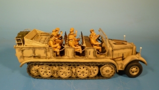 Afrikakorps Zugkraftwagen 8t Krauss-Maffei Sd. Kfz. 7 mit Besatzung