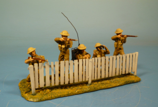 Britische Soldaten im Kampf