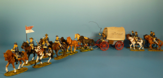 7US Kavallerie Reiterzug mit Planwagen