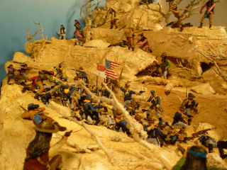 Diorama Kampf der Apachen