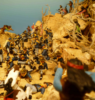 Diorama Kampf der Apachen