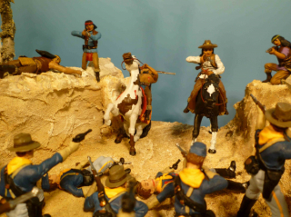 Diorama Kampf der Apachen