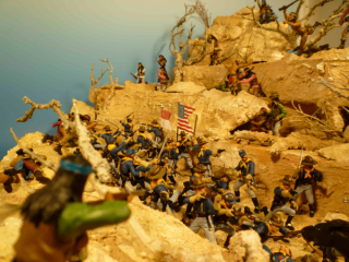 Diorama Kampf der Apachen