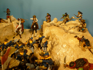 Diorama Kampf der Apachen