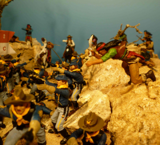 Diorama Kampf der Apachen