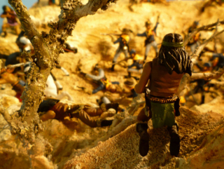 Diorama Kampf der Apachen