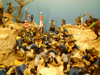 Diorama Kampf der Apachen