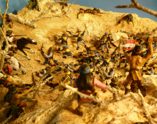 Diorama Kampf der Apachen