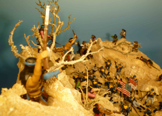 Diorama Kampf der Apachen