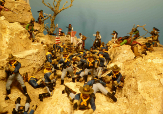 Diorama Kampf der Apachen