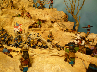 Diorama Kampf der Apachen