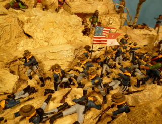 Diorama Kampf der Apachen