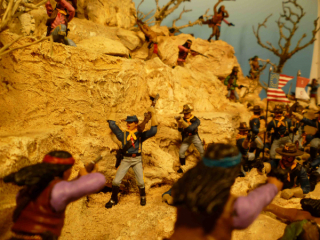 Diorama Kampf der Apachen