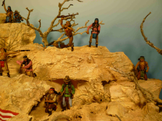 Diorama Kampf der Apachen