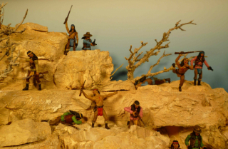 Diorama Kampf der Apachen