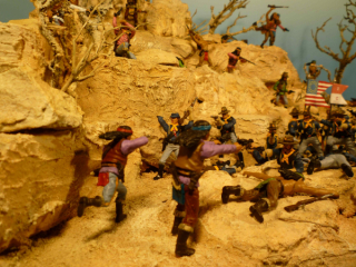 Diorama Kampf der Apachen