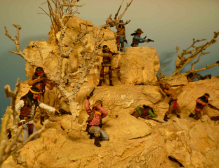 Diorama Kampf der Apachen