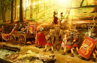 Diorama Rmische Legion in Germanien