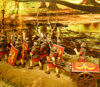 Diorama Rmische Legion in Germanien
