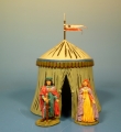 Mittelalter Ritter zu Pferd und Zubehör