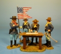 Custer bei der Lagebesprechung