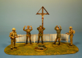 Britische Soldaten mit Kriegsgefangenen